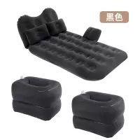 敬平吉利帝豪专用车载充气床垫汽车后排充气床后座休息床旅行床睡觉垫 [升级款][植绒面料]蜂窝纹-黑色 平