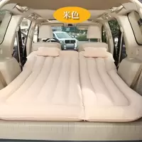敬平丰田普拉多汽车2700汉兰达霸道车载后排专用睡垫旅行床充气床床垫 SUV直条-米色加厚植绒 平