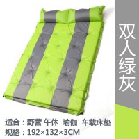 敬平车载充气床汽车床垫SUV后备箱垫子后排旅行床轿车防潮自动充气垫 绿灰双人3CM一天 平