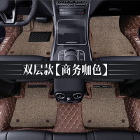 起亚K2 K3 K4 K5 KX3KX5智跑焕驰奕跑福瑞迪赛拉图全包围汽车脚垫 [加厚防滑款]双层-咖色