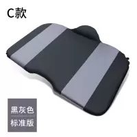 敬平车载充气床汽车用品中后排睡垫旅行床垫轿车后座气垫床车内睡觉床 C款标准版黑灰色/后备箱单用[无配件] 平