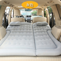 敬平汽车充气床垫车载旅行床睡觉充气床SUV专用轿车后排气垫通用睡垫 蜂窝款-灰色加绒植绒 平