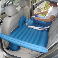 敬平汽车充气床通用后排座床垫儿童SUV内车载旅行床宝宝婴儿睡觉气垫 占2个位连体[牛津蓝色] 平