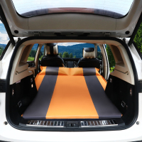 敬平现代全新胜达途胜ix35车载充气床垫车用后排气垫床SUV汽车睡觉床 舒适A款春亚纺橘灰色 平