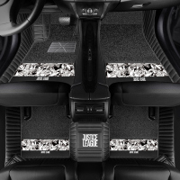 全包围丝圈汽车脚垫专用新福睿斯轩逸朗逸思域速腾宝来车垫易清洗 [黑白漫画]双层丝圈