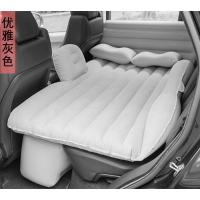 敬平车载通用汽车充气床垫轿车内后排婴儿气垫折叠床儿童睡觉旅行床 豪华舒适占三位植绒灰+护头档 平