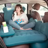 敬平沃尔沃xc90/s60l/xc60/s90新能源专用汽车载充气床垫后排睡觉 [卡通植绒面料]藏青色-带护头挡  