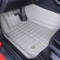 敬平如意牛奥迪Q5大众途观通用宝马5奔驰专用全包围汽车脚垫 灰色(五座)
