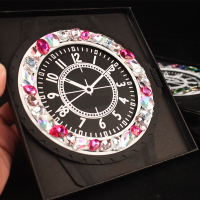 敬平汽车防滑垫 车载水晶垫车用香水摆件防滑垫 汽车用品装饰 钻 酒红宝石款 平