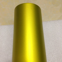 敬平汽车内饰贴纸 金属哑光拉丝电镀冰膜 中控台亚光贴膜碳纤维改色膜 冰膜金50cm*1米 平车贴