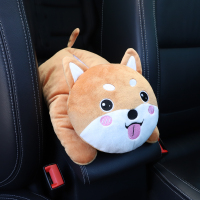 敬平创意车载扶手箱纸巾盒抽卡通可爱汽车抽纸盒挂式车内装饰用品大全 ZJH秋田犬-(送纸巾)