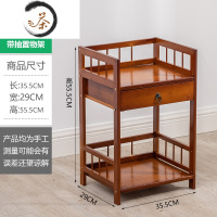 HAOYANGDAO茶水桌小茶几烧水泡茶台茶桌侧边柜茶柜架置物架茶叶茶具收纳架子茶具 [带抽36长二层]三面围栏
