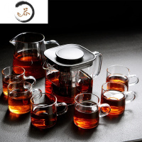 HAOYANGDAO玻璃茶具套装家用日式飘逸杯茶水分离单壶煮茶泡茶器茶壶