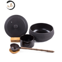 HAOYANGDAO煮茶壶黑茶煮茶器茶炉陶瓷带盖子功夫茶具炉养生花茶煮茶碗干泡碗