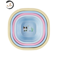 HAOYANGDAO婴儿洗脸盆4个装新生儿用品洗屁屁股塑料PP盆儿童家用宝宝小盆子