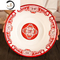 HAOYANGDAO珐琅搪瓷盆20-36cm脸盆消毒奶瓶盛汤盛饺子婴儿宝宝洗脸和面盆福