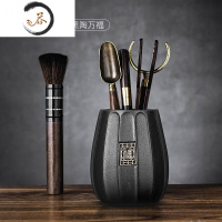 HAOYANGDAO茶道六君子套装黑檀实木茶夹茶刀泡茶工具功夫茶具配件茶艺6君子