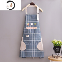 HAOYANGDAO日系韩版防水防油女围裙成人家用做饭围腰上班无袖饭店工作服男士
