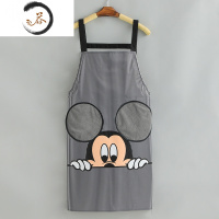 HAOYANGDAO韩版夏季时尚可爱卡通米奇定制做饭防水防油家用厨房围裙女工作服