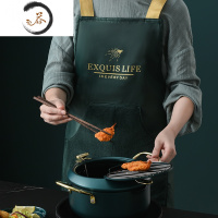 HAOYANGDAO2021新款轻奢围裙厨房防水防油做饭可擦手家用女时尚男围腰背带式