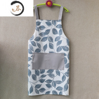 HAOYANGDAO棉麻围裙家用夏天厨房薄款超薄女时尚透气背带式新款棉布裙子