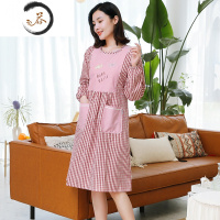 HAOYANGDAO围裙家用厨房防水防油女士韩版时尚全身罩衣大人日系长袖衣服做饭