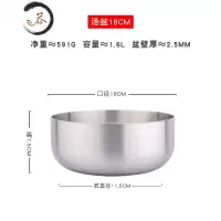 HAOYANGDAO不锈钢和面盆304揉面发面盆家用火锅盆洗菜盆加厚大汤盆