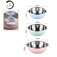 HAOYANGDAO不锈钢盆彩色圆形婴儿洗私处厨房洗奶瓶宝宝清洗盆盆子洗屁屁