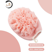 HAOYANGDAO搓澡巾浴花二合一女士不伤皮肤澡巾手套细纱柔软搓背洗澡器