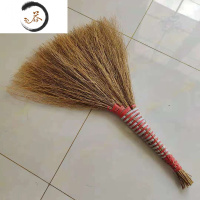 HAOYANGDAO铁扫把草扫把手工老式笤帚家用庭院工厂农村金丝草加编加厚扫把扫帚