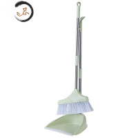 HAOYANGDAO 带刮齿簸箕扫把套装扫帚撮箕组合 家用木地板扫地软毛笤帚