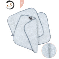 HAOYANGDAO清洁抹布厨房洗碗布奶茶店擦桌子竹炭纤维加厚吸水方巾 双层竹纤维抹布6条装[25*25cm]