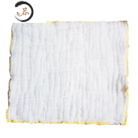 HAOYANGDAO加厚加大纱洗碗布抹布厨房家用纱布擦手巾帕 14层黄边5条