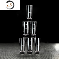 HAOYANGDAO水晶玻璃白酒杯家用分酒器小号一两二两酒盅套装酒具创意中式 一两杯6只
