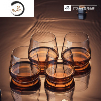 HAOYANGDAO威士忌玻璃酒杯啤酒杯烈酒洋酒杯子杯架套装家用酒吧酒具 月色杯[4只装]