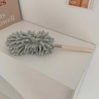 HAOYANGDAO马卡龙色~迷你伸缩加长可弯曲除尘鸡毛掸子 雪尼尔扫灰长柄可拆洗 迷你莫兰绿除尘掸 可拉伸+可弯头