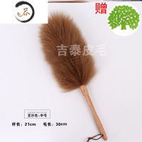 HAOYANGDAO小迷你鸡毛禅子汽车鸡毛掸子除尘扫灰家用车用长杆毯子可伸缩 O75-中号咖啡色赠品随机