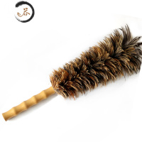 HAOYANGDAO鸡毛掸子鸡毛扫伸缩鸡毛掸子除尘掸鸡毛禅子除尘扫灰 55CM