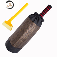 HAOYANGDAO汽车除尘掸子清理灰土工具车载扫灰鸡毛车用擦车刷子拖把用品 圆掸子+收纳包+除雪铲