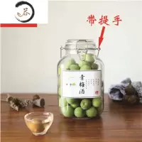 HAOYANGDAO泡酒酒瓶青梅酒泡酒瓶10斤家用酿酒罐玻璃装酒酒罐子密封空瓶 方卡泡酒瓶6斤(2只) 带提手 青梅
