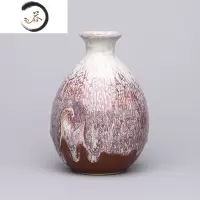 HAOYANGDAO陶瓷酒瓶一斤两斤白酒空瓶子仿古土陶酒坛酒罐家用小酒壶酒柜摆件 一斤手抓咖+木塞布绳酒具