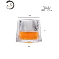 HAOYANGDAO加厚旋转水晶玻璃酒杯ins风北欧威士忌杯创意个性洋酒不倒翁杯子 旋转-条纹款