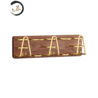 HAOYANGDAO实木电动牙刷杯架壁挂吹风机置物架牙杯漱口杯收纳架子免打孔 [三人]牙刷杯架牙刷架