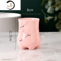 HAOYANGDAO牙刷架免打孔卫生间浴室洗漱台置物架放置架电动牙膏架收纳插筒 粉红可乐架