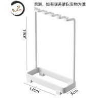 HAOYANGDAOYAMAZAKI山崎实业浴室台面海绵毛刷清洁用品牙刷抹布收纳架 黑色 波浪牙刷架