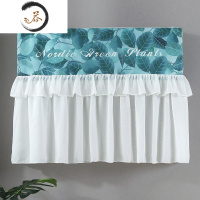 HAOYANGDAO防直吹月子空调罩防风挂机开机不取防尘家用空调挡风帘挡风板遮风 北欧绿叶-月子-长纱可卸 (开机防尘罩