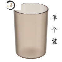 HAOYANGDAO2个装北欧创意简约ins漱口杯情侣刷牙杯家用透明洗漱杯刷牙杯杯子 北欧咖单个装