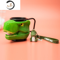 HAOYANGDAO儿童刷牙杯卡通防摔宝宝牙缸男孩漱口创意恐龙洗漱女孩带手柄 小号小恐龙+[恐龙钥匙扣]洗漱杯