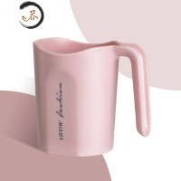 HAOYANGDAO简约洗漱杯口杯家用套装情侣创意北欧牙缸杯旅行水杯刷牙一对杯子 拿铁粉1个装[带手柄]