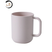 HAOYANGDAO漱口杯一家三四口之家套装网红款牙刷杯卡通创意刷牙杯家庭装家用 手柄[1只装]纯色-浅粉洗漱杯